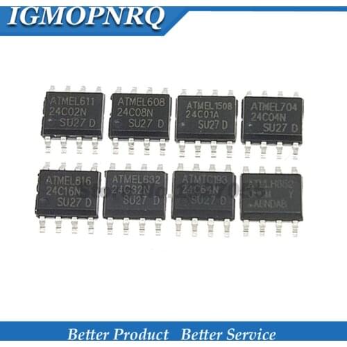 50pcs AT24C02N AT24C04N AT24C08 AT24C16 AT24C32 AT24C64 AT24C02N AT24C04N AT24C08N AT24C16N AT24C32N AT24C64N 24C02 24C04 24C08
