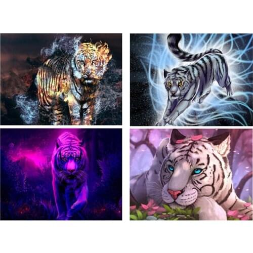 Diamond Painting 5D DIY Animal Tigers Cross Stitch Home Furnishing home decoration Gift
