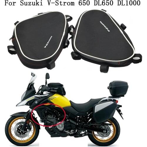 For Suzuki V-Strom DL650 DL1000 DL 650 DL 1000 Crash Bar bag Motorcycle Tool Placement Bag Frame Triple-cornered Package Toolbox