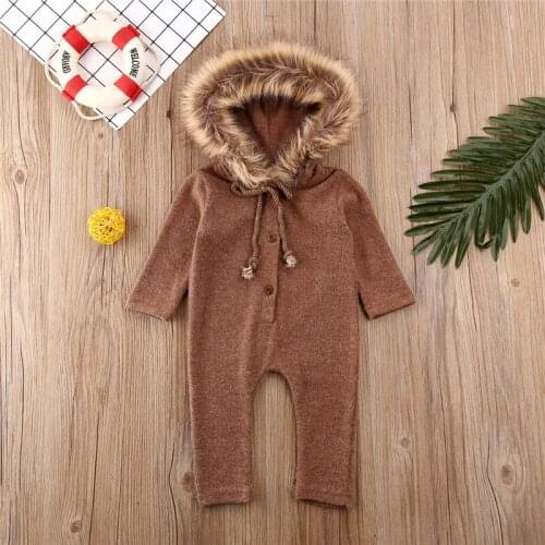 Baby knit Rompers Knitted autumn Newborn Girls Boys Jumpsuits Clothes winter Long Sleeve Toddler Sweater Children Overall 0-24M