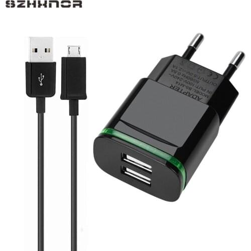 Travel Wall 5V 2A charge adapter & Micro USB Data Cable for samsung Galaxy s2 s3 s6 s7 edge note 4 5 A3 A5 2016 J3 j5 j7 ZENFONE