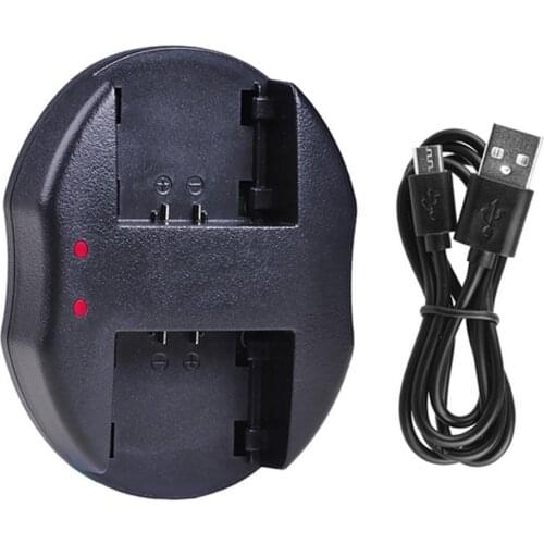 USB Dual Battery Charger for Sony DCR-DVD105, DVD205, DVD305, DVD405, DVD505, DVD605, DVD705, DVD805, DVD905 Handycam Camcorder