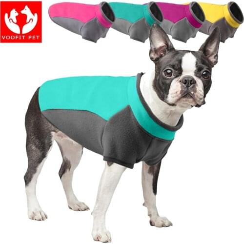 Polar Fleece Pet Dog Clothes Jacket Winter French Bulldog Clothing Puppy Dog Coat for Small Dogs Chihuahua Pug