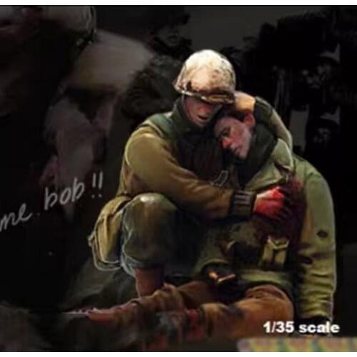 1/35 Risen Figures Model Kits US MEDIC & WOUNDED Unassambled Unpainted