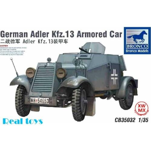 Bronco model CB35032 1/35 German Adler Kfz.13 Armored Car plastic model kit