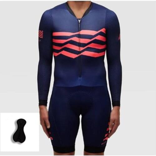 2021 Mens Custom Long sleeve shorts Cycling Jumpsuit with Silicone Pad Bicycle Wear Skinsuit Set 2021 Pro Team Triathlon Suit