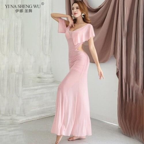 New Oriental Dance Practice Wear Dress Adult Belly Dance Costume Performance Stage Show Suit Sexy Mesh One Piece Outfit Women