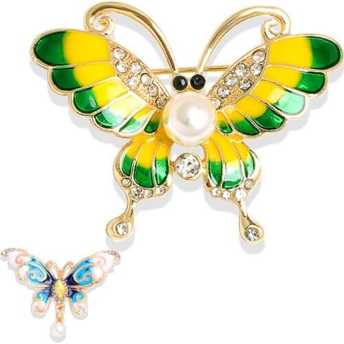 New Fashion Women Flower Brooches Rhinestone Pearl Corsage Brooch Pin Girls Luxury Jewelry Gifts Wedding Accessories