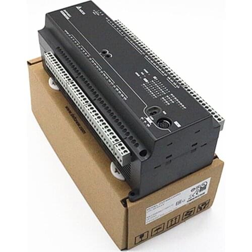 Original Delta PLC controller DVP60EC00R3 DVP60EC00T3 PLC EC3 series 100-240VAC 36DI 24DO relay output in box