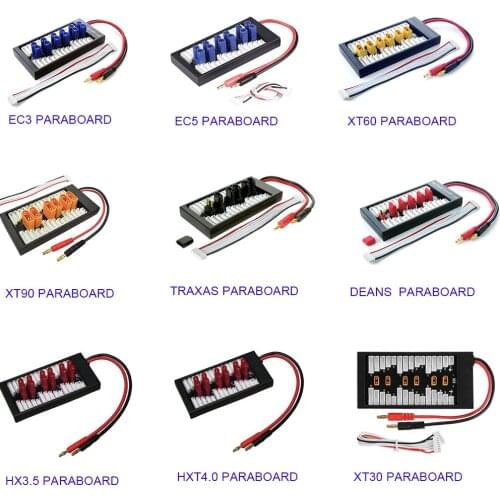 XT60 XT90 EC5 Deans HXT Parallel Balance Charging Board 2-6S Lipo Battery Charger Expansion Para Board for B6 B6AC ISDT Charger