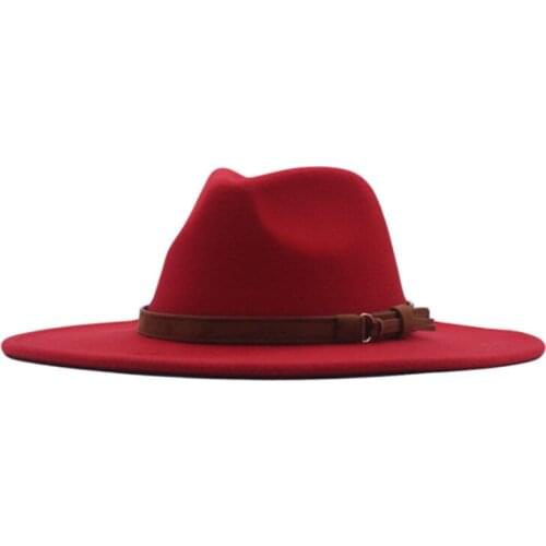 Fedora Hat, Black Wool Hat For Men And Women For Autumn And Winter, Wide brimmed Panama Jazz Hat, Faux Felt Hats