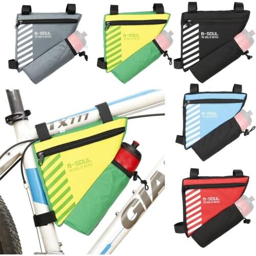Bicycle Triangle Bag Bicycle Frame Front Tube Pouch Large Capacity Mountain Bikw Tripod Water Bottle Bag Cycling Accessories