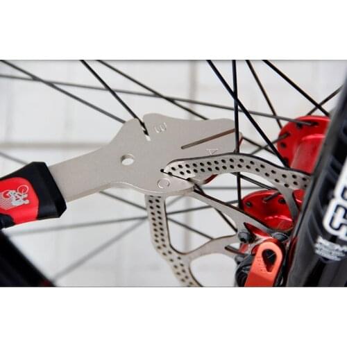 Bicycle Brake Disc Adjustor BIKE HAND Bike Disk Tray Correction Tool Cycle Rotors Correction Wrench Repairing Service Device
