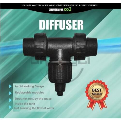 External CO2 Diffuser Atomizer 4 In 1 External Aquarium Check Valve Bubble Counter Replacement Ceramic Fish Tank Plant