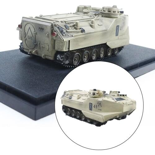 1/72 Scale American AAV7A1 Tank Model with Dustproof Case Home Office Display Tank Model Home Decor Accessory Crafts
