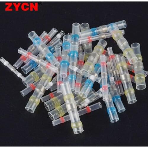 20Pcs Heat Shrink Wire Connectors Solder Seal Butt Electrical Terminal 0.25-6mm Insulated Waterproof Splices 10-26AWG Automotive