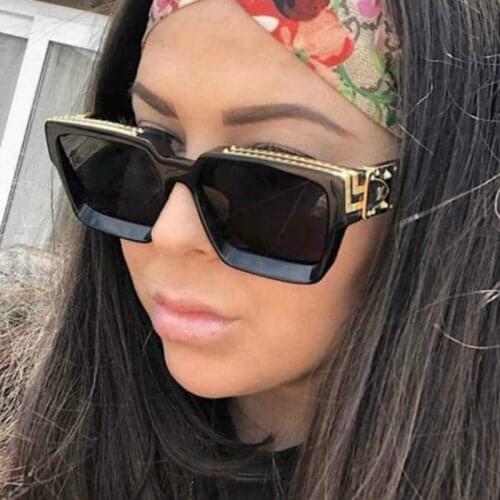 2020 Square Sunglasses Women Men Fashion Luxury Brand Sunglass Female gafas de sol okulary UV400 Vintage Oversize Sun Glasses