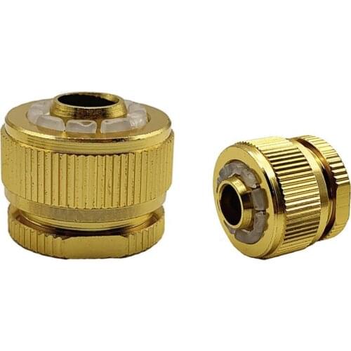 3Pcs 1/2 Inch Garden Quick Copper Connector Car Wash Water Gun Connector Accessories Garden Courtyard Irrigation Water Connector