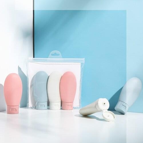 3pcs/set Travel Refillable Bottle Portable Essence Shampoo Shower Gel Bottles Container Can carry on the Plane