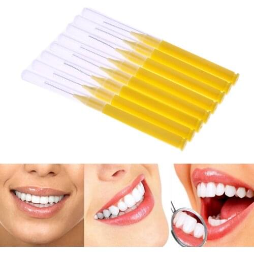 8/30PCS Push-pull Interdental Brush Orthodontic Dental Cleaning Brushes Adults Toothpick Dental Floss Interdental Brushes