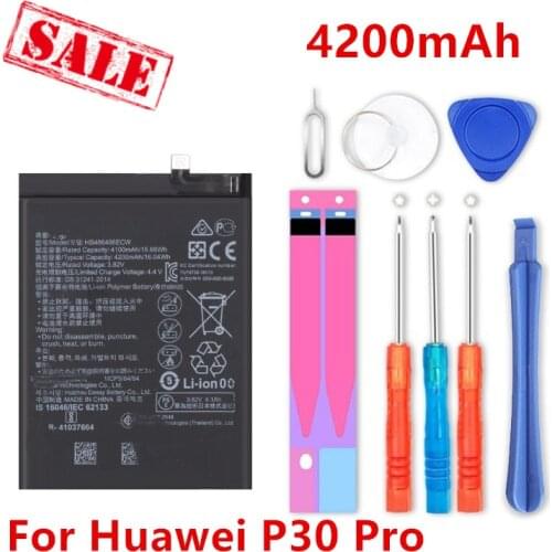 HB486486ECW Genuine Battery For Huawei Honor P30Pro P30 Pro Mate20 Pro Mate 20 Pro 4200mAh Phone Battery + ToolS