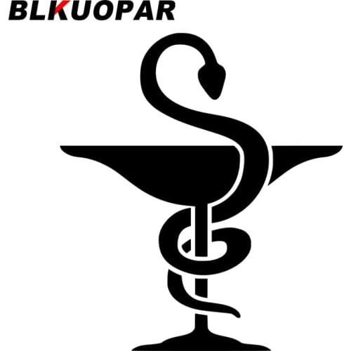 BLKUOPAR for Symbol Snake Medicine Cup Car Stickers Waterproof Sunscreen Decals Windows Air Conditioner Decor Car Goods