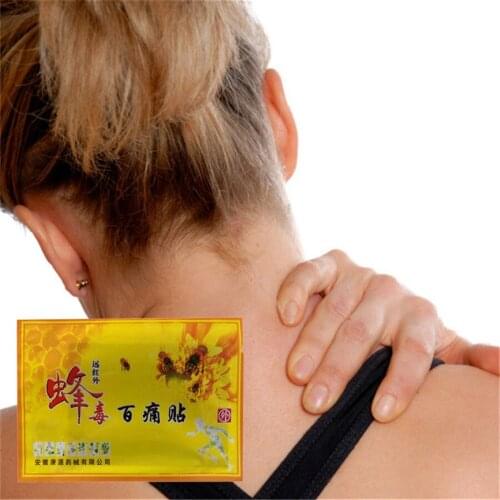 Fast Analgesic effect Bee venom Plasters patches heating for Neck Back Relieve pain Body Relax Plaster Balm