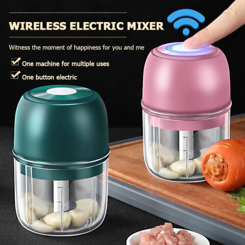 Mini Meat Grinder and Cutting Machine USB Electric Whisk + Garlic Mashing Equipment Kitchen Food Processor