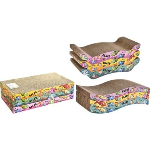 Cat Kitten Scratcher Scratching Bed Pad Board Toy Mat For Pet Cats Game Grinding Nails Durable Corrugated Paper Protector