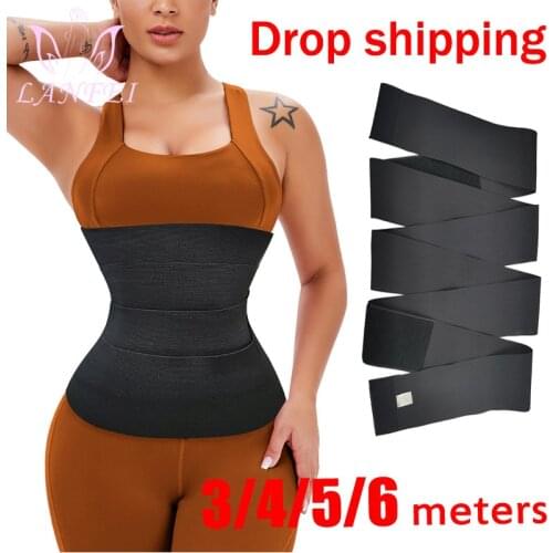 LANFEI Waist Trainer Belt for Women Belly Corset Modeling Body Shaper Slim Shapewear Tummy Control Strap Stretch Bands Plus Size