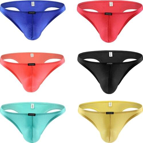 Mens Cheeky Underwear Mens Pouch Bikini Panties Sexy Branzilian Back Briefs