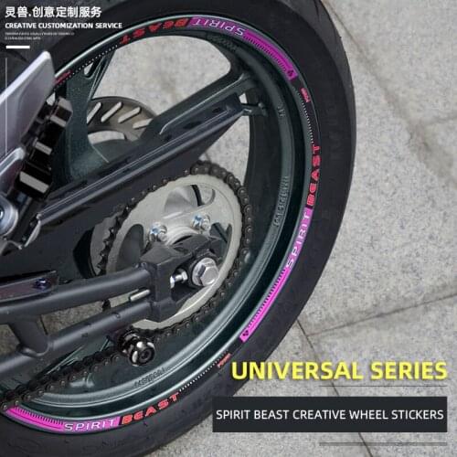 Wheel stickers modified accessories motorcycle 150NK 17 inch wheel decals decorative electric car 12 inch tire stickers