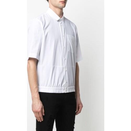 S-6XL 2021 New Men Womens clothing Show Original Elastic hem casual Shirt Plus size Stage costumes