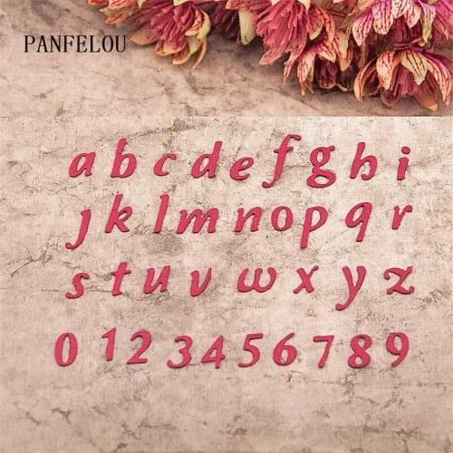 PANFELOU 10.7x6.2cm Lowercase letters metal craft Carbon Steel Cutter paper die cutting dies Scrapbooking/DIY Embossing cards