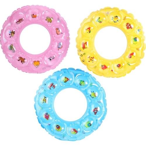 Swimming Cute Animal Pattern Water Sports Inflatable Float Swimming Rings Seat Boat Water Safety Infant Float Circle