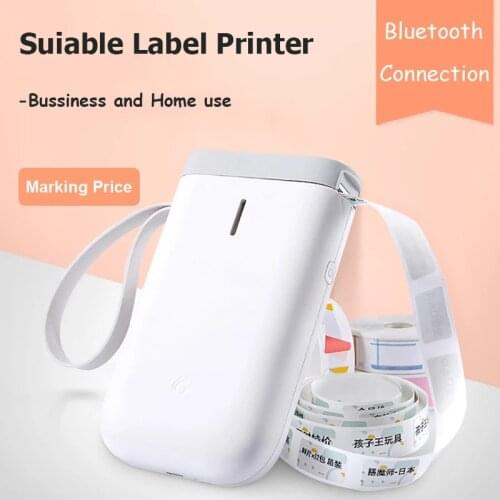 Portable Bluetooth Thermal Mini Printer Adhesive Paper Printer Wireless Ticket Sticker Machine Lable Maker Sticker Printer