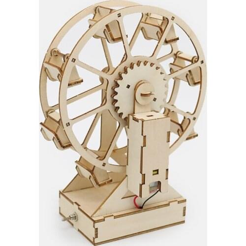Handmade Ferris wheel small production material diy assembled child science toy Ferris wheel model