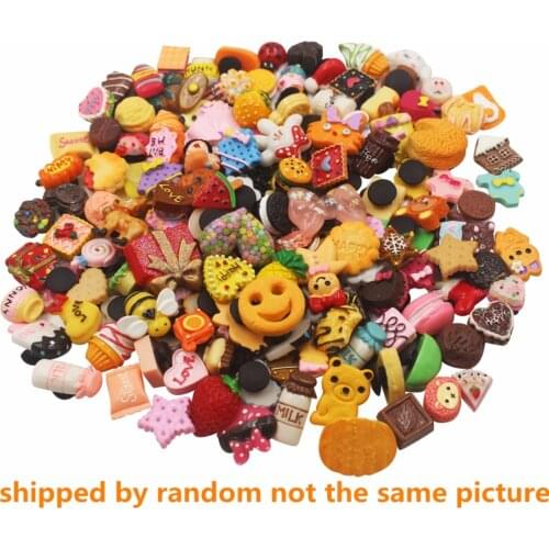 3D Different 50 Pcs Resin Cute Shoe Charms for Clog Shoes & Bracelet Wristband Kids Party gift