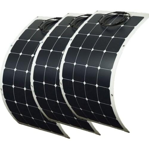 Sunpower Flexible Solar Panels 300W 32PCS More Efficient Power Monocrystallin Solar Cell 3.4W/pcs 12V Home System Battery Charge