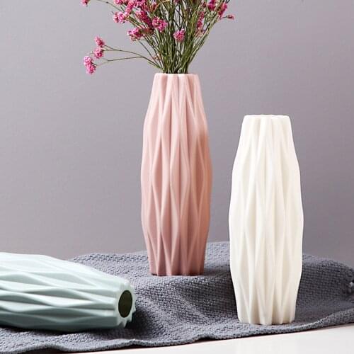 Nordic Style Modern Flower Vase Home Flower Arrangement Living Room Origami Plastic Home Decoration Ornament Home Decoration