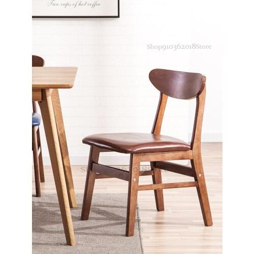 Solid Wood Chair Household Simple Wooden Chair Backrest Makeup Chair Stool Net Red Lazy Stool Desk Chair Nordic Dining Chair