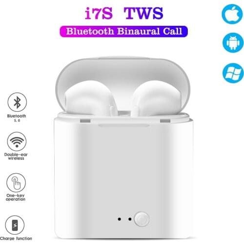 I7s TWS Bluetooth 5.0 Earphone Stereo Earbuds Sport Headset Wireless In-Ear Headphone With Mic Charging Pod For All Smart Phones