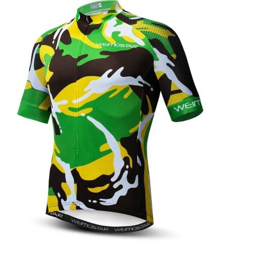 Cycling Jersey Anti-UV Sleeve Bicycle Shirt Quick Dry Short Professional Road Team Mountain Tops Racing Clothes Bicycle Jersey