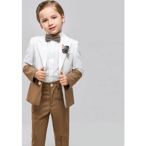 High-quality Baby Childrens Suit British Handsome Catwalk Boy Suit Host Piano Costume Baby Boys Suits Formal Childs Clothes