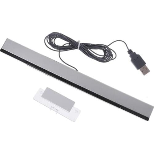 100% Brand New and High Quality Sensor Bar Wired Receivers IR Signal Ray USB Plug Replacement for Nitendo Remote