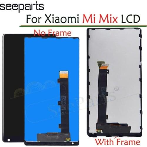 100% Test For Xiaomi Mi Mix LCD Display Touch Screen Digitizer Assembly For 6.4" Xiaomi Mi MIX LCD Black/White Replacement Parts