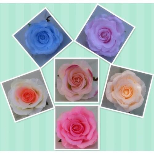 20PCS 10cm Artificial Roses Flower Head DIY Wedding Arches Garland Birthday Party Photography Props Flower Wall Fake Flowers