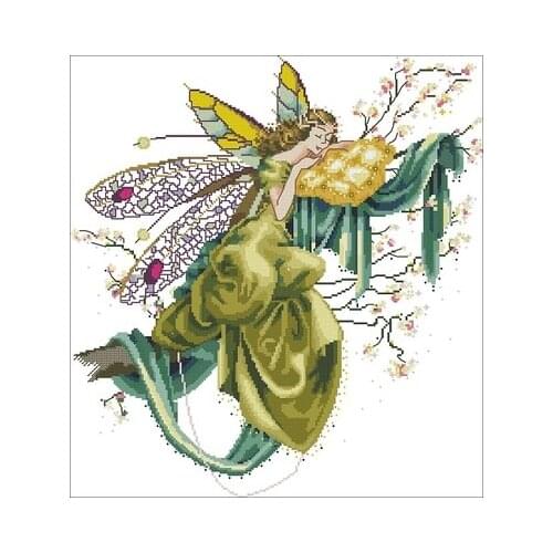 25-MD80 Lilly of the Woods Counted Cross Stitch 11CT 14CT 18CT DIY Cross Stitch Kits Embroidery Needlework Sets