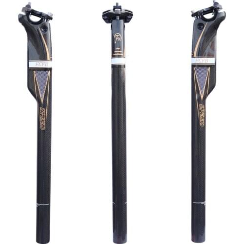 27.2mm 31.6mm FCFB MTB Bicycle Seatpost Road Mountain Bike Seat Post Full Carbon Fiber Cycling Seat Post
