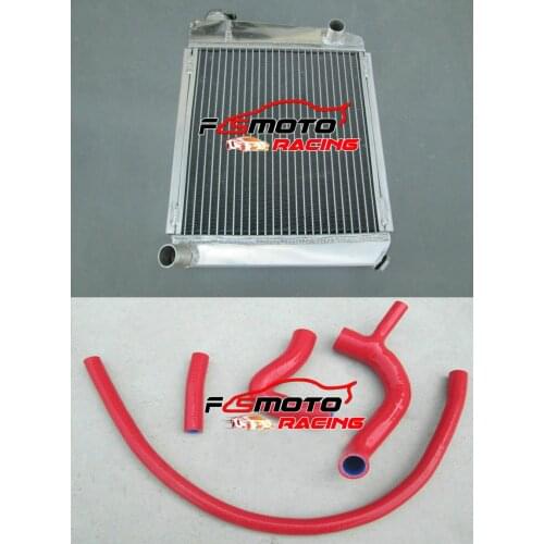 50mm Aluminum Radiator + Silicone Hose 4pcs For Austin Rover Mini Cooper S 1275 GT Clubman 1960-1990 1989 1988 1970 1975
